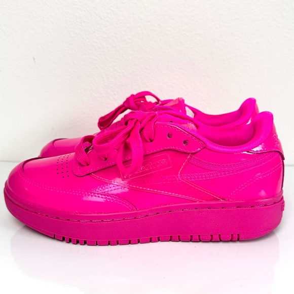 Cardi B x Reebok Coated Club C Double 'Dynamic Pink' Shoes Size 6.5 New - Picture 4 of 10